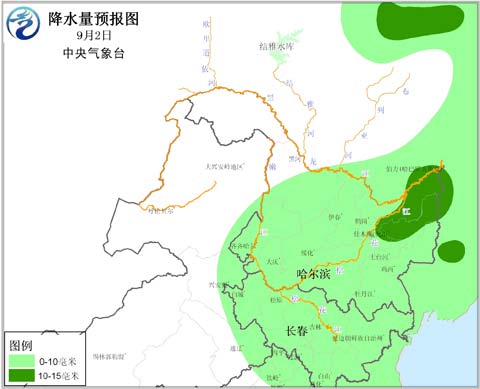 松辽流域多河流超警 今天黑龙江中下游有小到中雨