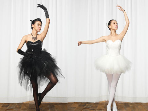 王思平魏蔓扮黑白火辣天鹅勤练尬舞姿!