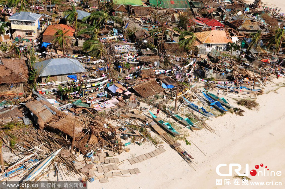 超强台风海燕重创菲律宾超500人遇难