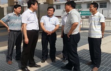 市委常委、副市长陈俊锋督查东郊污水处理厂建设工作
