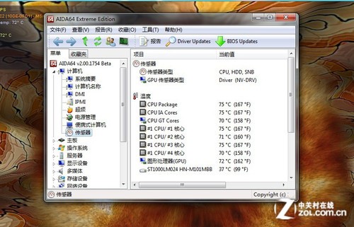 核心溫度控制的比較理想