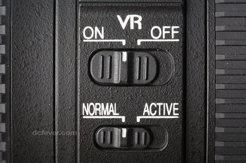 VR防震开关及防震模式切换。