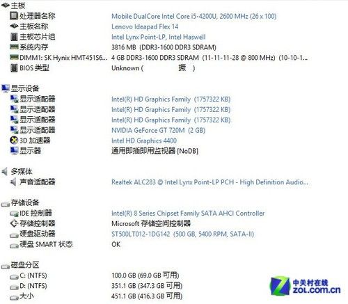 橙色腰线搭配720m独显 联想flex 14评测