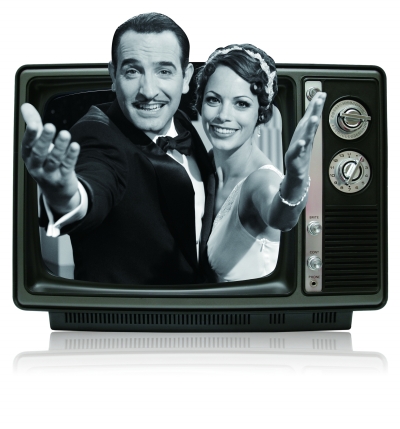 黑白默片《艺术家》完胜! 版面只能用黑白照片