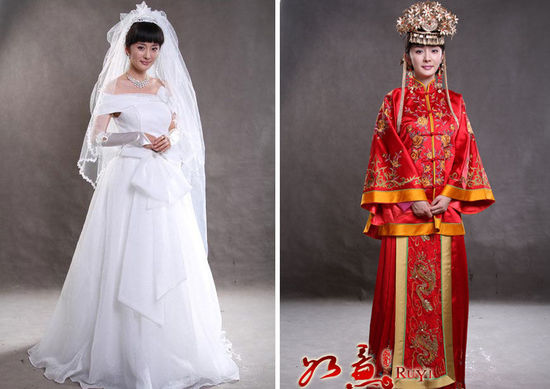 如意成就最美民国新娘杨幂嫁衣全曝光