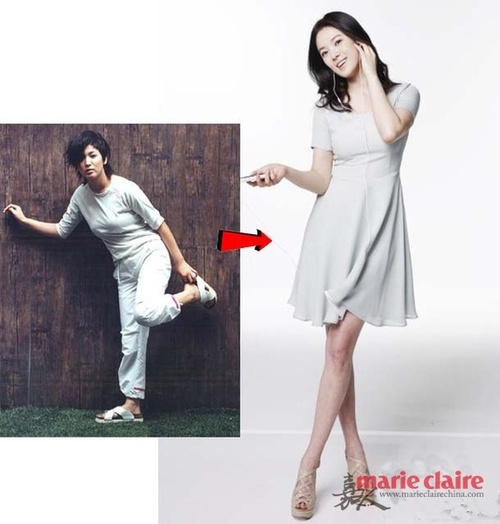 少女时代宋慧乔+韩国女星减肥前后照片对比(图)