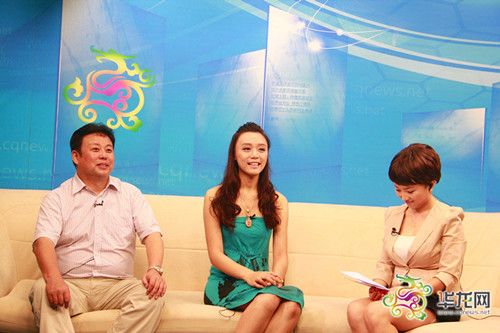     马瑜遥,郝鹏寿做客华龙网 谢奇亨 摄 &