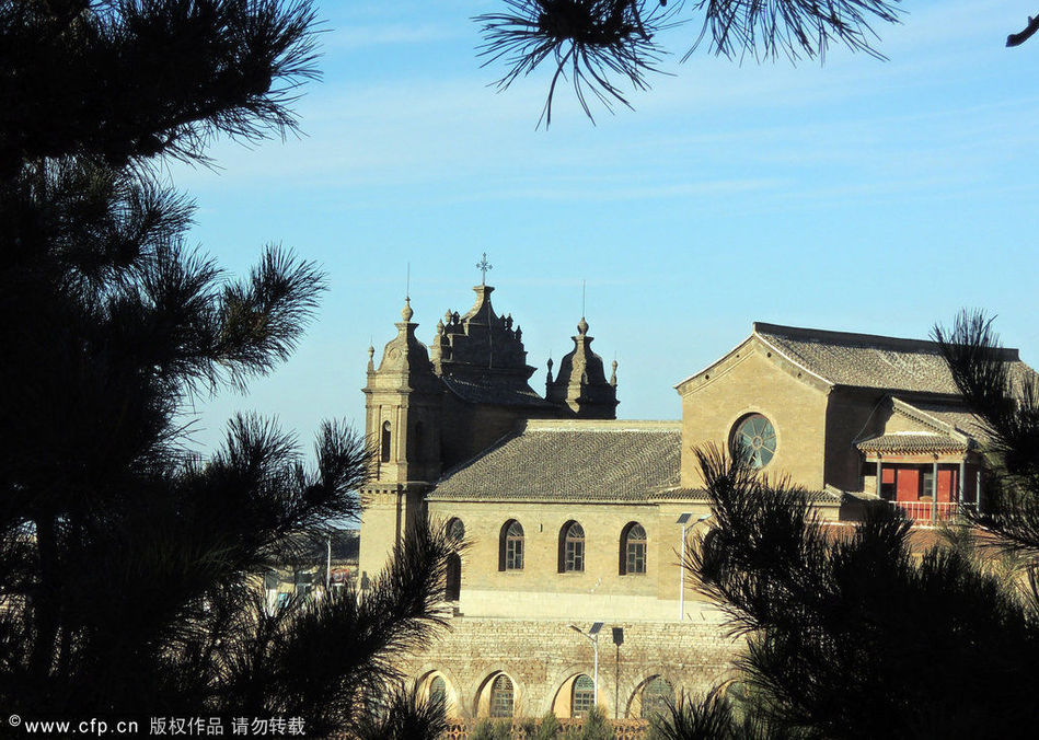 中国北方最大的天主教朝圣地 山西板寺山圣母堂