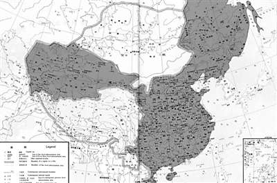 唐玄宗时期全图(开元二十九年,公元741年)