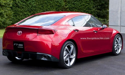 丰田gt86三厢图概念车或明年亮相