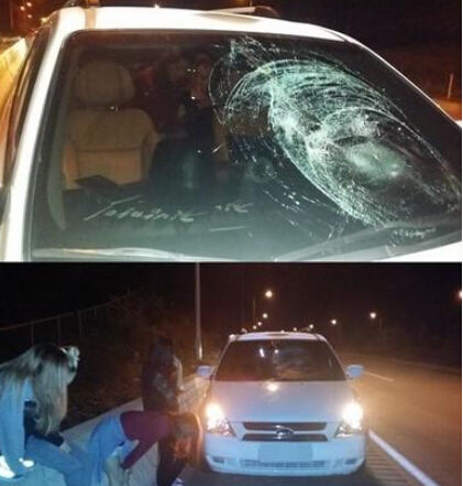 韩国艺人车祸图片