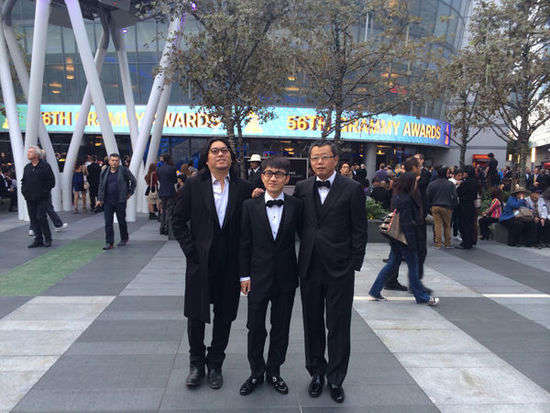 金志文宋柯高晓松格莱美场外合影.