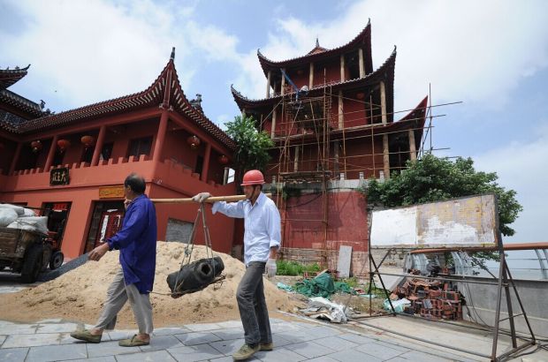 巢湖中庙寺有望本月底改造竣工(图)