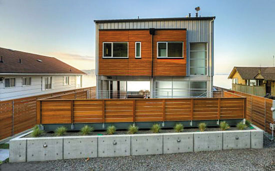 被称为&ldquo;海啸房&rdquo;的房子的整体外观