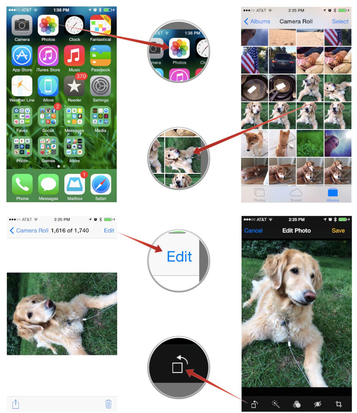 iphone相册小技巧:如何旋转照片
