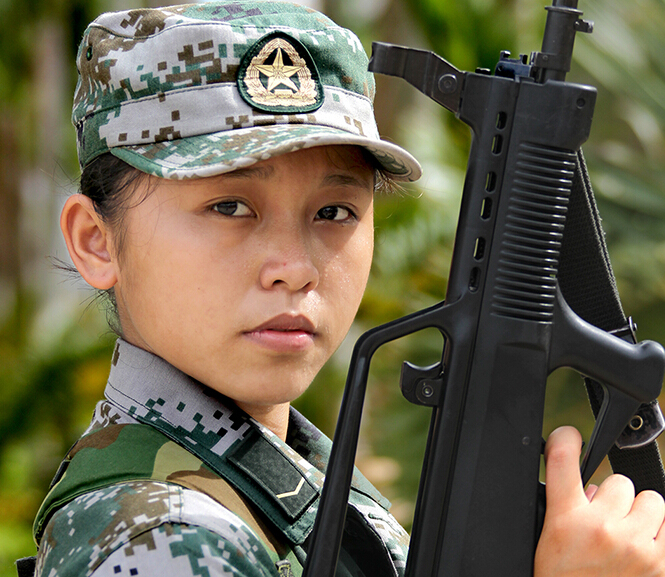 中部战区女兵图片