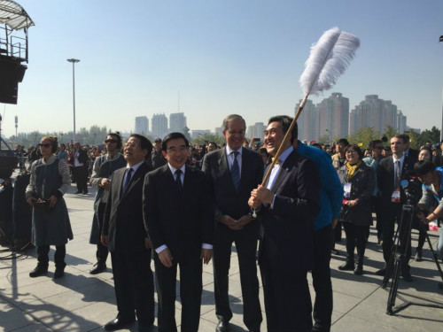 法国“龙马”巡游在北京开幕 蔡武王安顺出席(图)|龙马|巡游_凤凰资讯