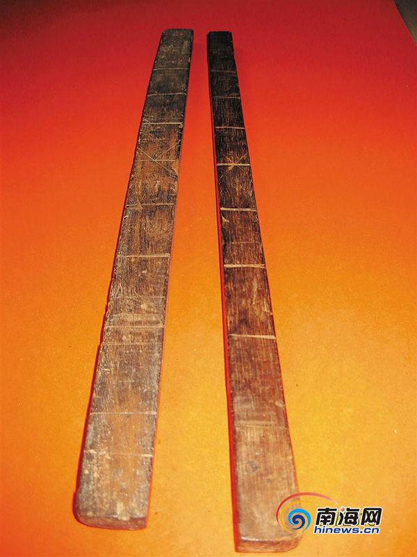 刻木记事破译黎族文字的密码