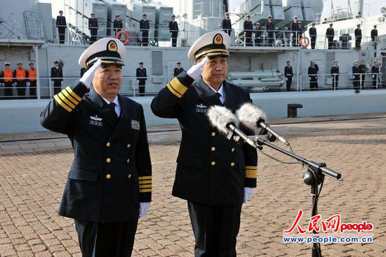恭喜北海舰队司令袁誉柏公安人升中将图