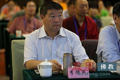 中国藏学研究中心研究员李德成参会(图片来源:凤凰佛教 摄影:李保华)