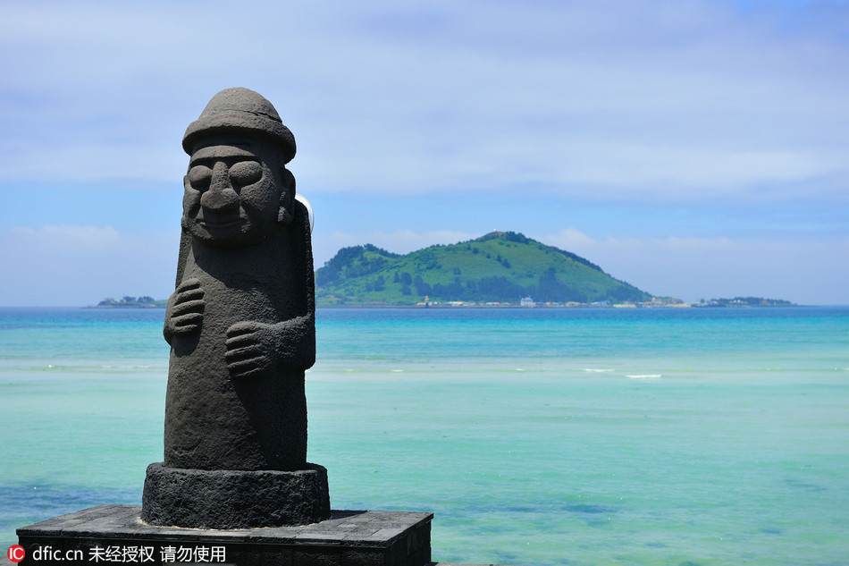 济州岛标志性石像图片