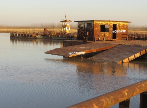 菏泽黄河滩区通行浮桥断裂10年