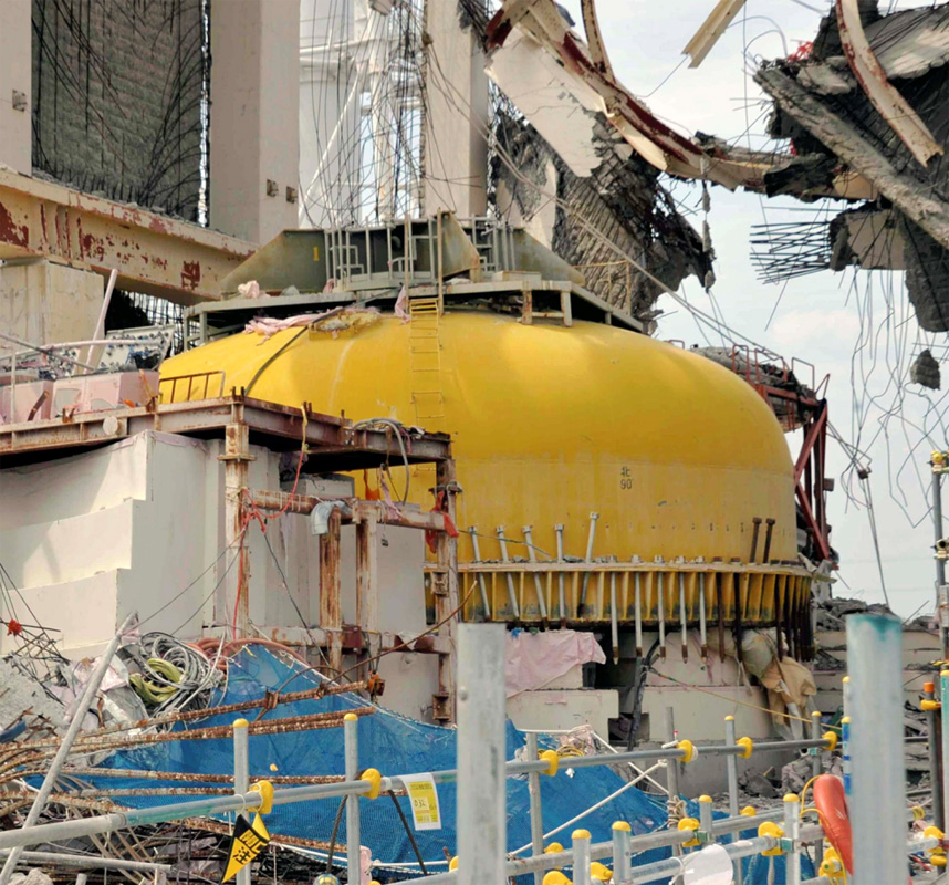 福岛核电站4号反应堆内部首次公开