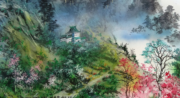 英国华人艺术家杨希雪的丹青梦|个展|水彩_凤凰资讯