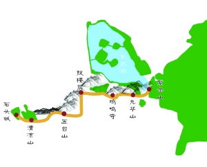 宁镇山脉示意图图片