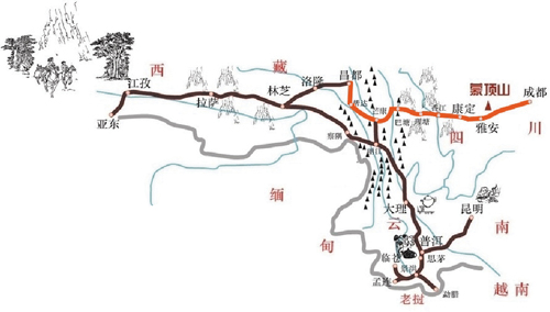 长兴贡茶古道线路图图片