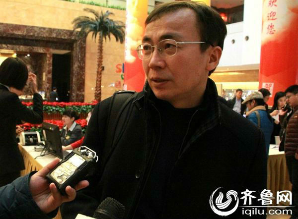 山东省政协委员陈爱华接受齐鲁网记者采访