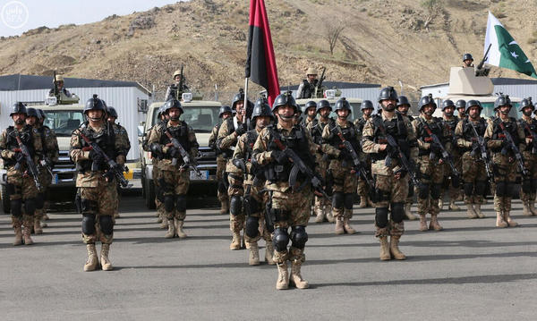 巴铁特种部队抵达沙特 竟全员用中国56 2步枪