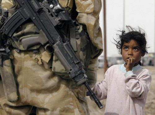 伊拉克战争照片 儿童图片