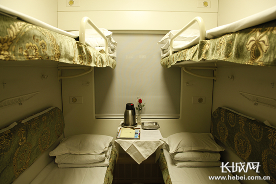 宾至如归的卧铺车厢.(北京铁路局供图)