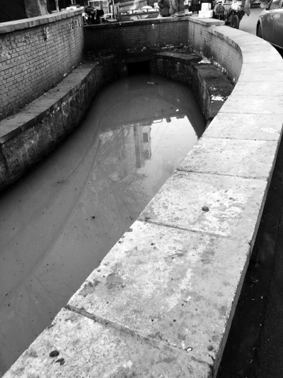 一公里排洪沟长年臭味熏人