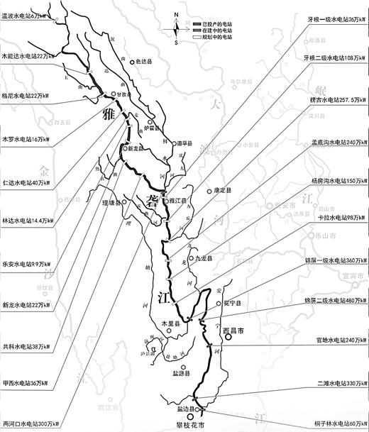 d答案解析:根据大量前期勘查和论证,长江上游流域开发梯级电站技术