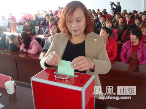 投票北岭换届会长讲话4月15日,在淄博市桓台县马桥镇北岭村计划生育