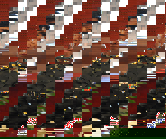 沈阳军区某集团军政治部副主任刘忠仕.(孝金波摄)