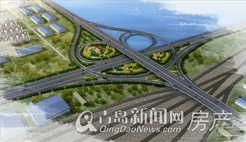 金水路打通工程-沧海路立交效果图