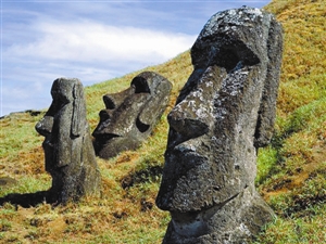 智利复活节岛巨像 竟有躯干深埋地下