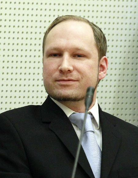 挪威爆炸枪击案凶手布雷维克曾被怀疑患有精神病(资料图)