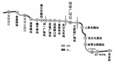 长沙2号线西延线路图图片