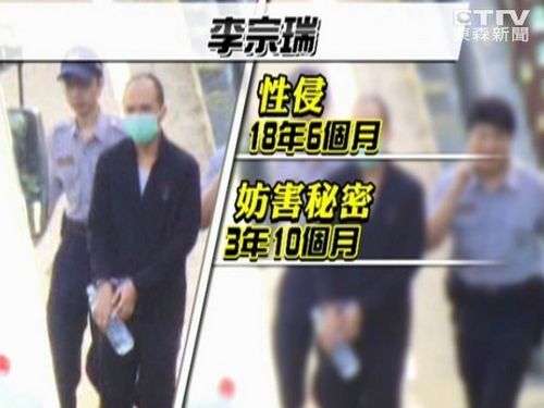 据台湾"今日新闻网"报道,台湾李宗瑞迷奸偷拍案一审判决终于在3日出炉